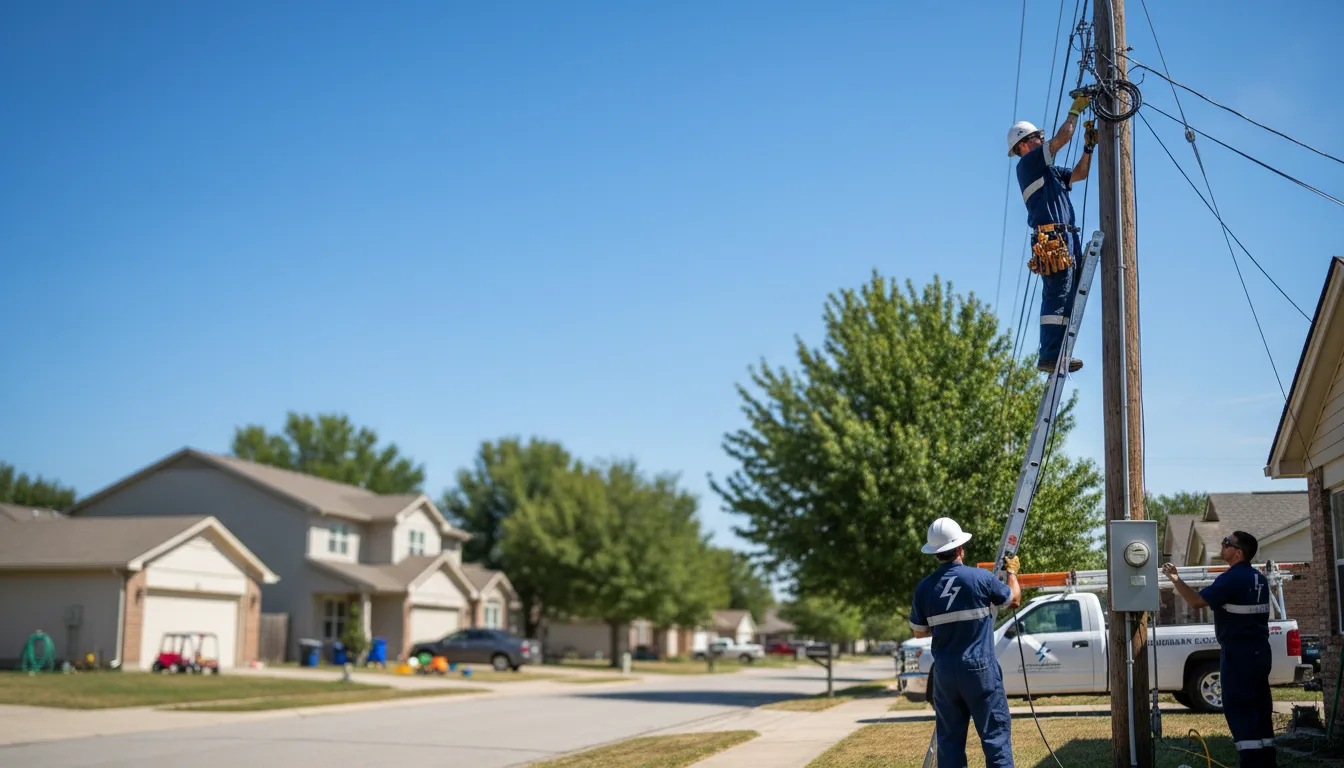 Residential electrician providing installation services in Northpoint, PA
